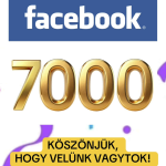 7000 követőnk lett a Facebookon!